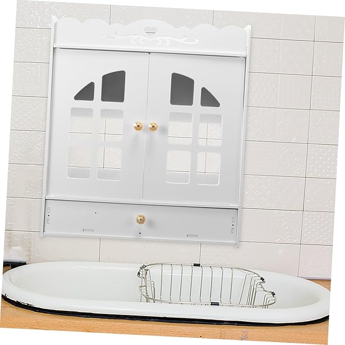 balacoo Wall-Mounted Storage Cabinet for Bathroom Punch Organizer Ample Space for Cosmetics and Products Stylish Wall Storage for Compact Spaces
