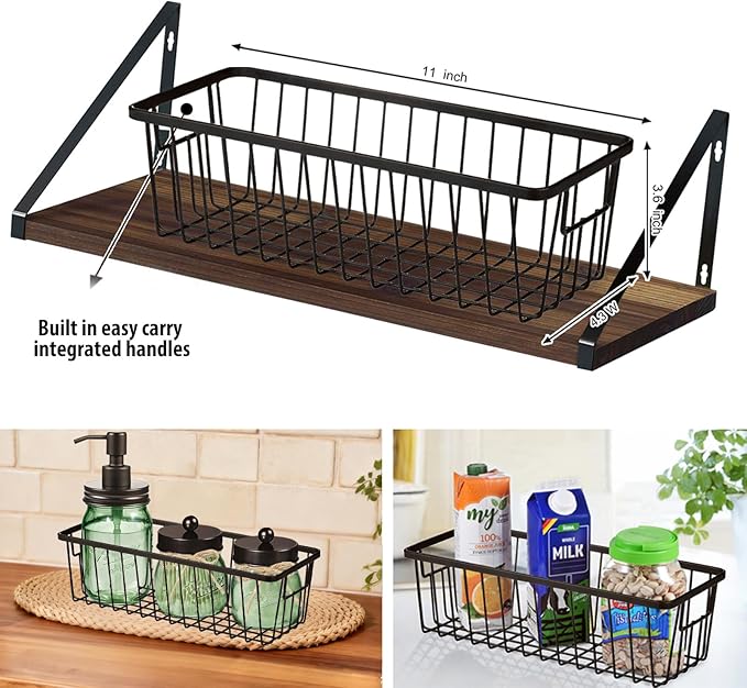 SheeChung Green Bathroom Accessories Set, 6Pcs Mason Jar Glass Bathroom Set, Lotion Soap Dispenser, Toothbrush Holder, Qtip Holder, Soap Dish, Metal Wire Basket, Rustic Farmhouse Bathroom Decor-Bronze