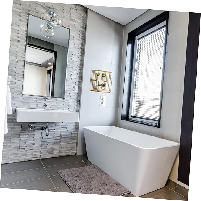 Toilet Storage -Mounted Bathroom Organizer Double-Tier Tension Shelf for Bathroom Kitchen and Toilet Nail-Free Design 1PCS