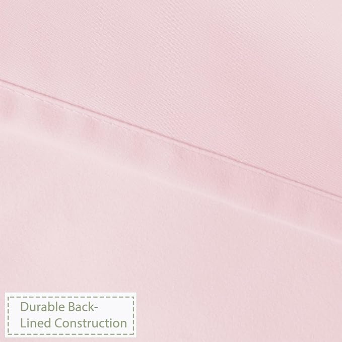 Farmhouse Ruffle Shower Curtain with Handmade Ruched, Vintage Ruffled Fabric Bathroom Curtains, Decorative Elegant Bathroom Curtain with 12 Holes, Peach Pink, 72" W x 72" H(N60049)