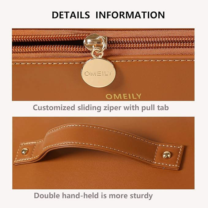 Omeily Travel Makeup Bag Toiletry Bag for Women Large Cosmetic Travel Bag Makeup Storage Box Skincare Organizer Vanity Organizer Bag Multi-Function Makeup Organizer with Compartments Travel essentials