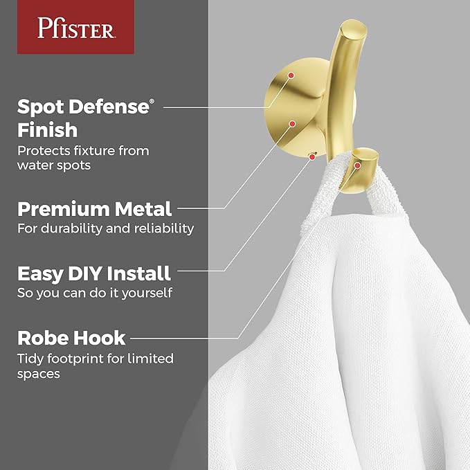Pfister Willa Bath Towel Bar for Bathroom, 18-Inch, Wall-Mounted, Screw-in, Polished Chrome Finish, BTBWLL1C