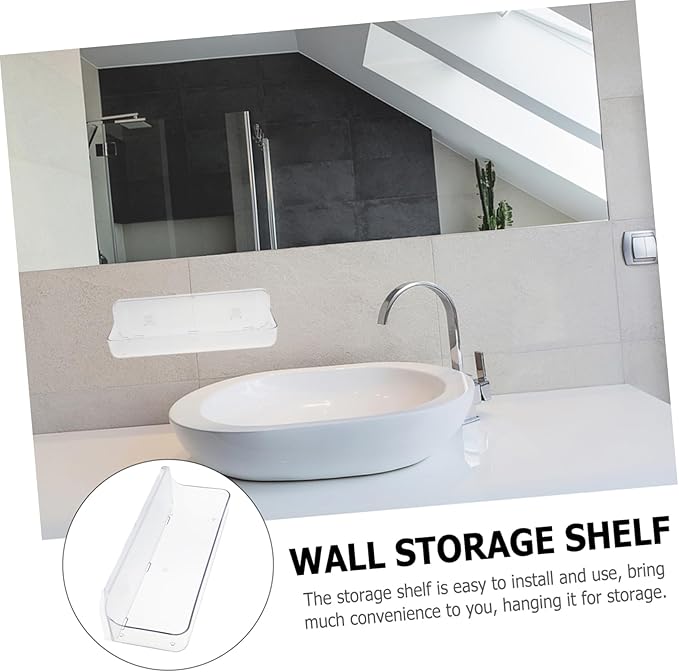 Cabilock Bathroom Organizer -mounted Storage Shelf for Bathroom Easy to Use No Drill Needed