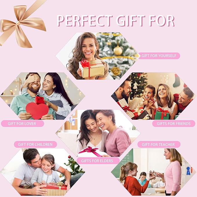 BAOSIWA Stocking Stuffers for Teen Girls Grandkids, Gifts for 5 6 7 8 9 10 11 12 13 Year Old Girl, Personalized Compact Mirror Initial Small Travel Makeup Mirror with Keychain(S)