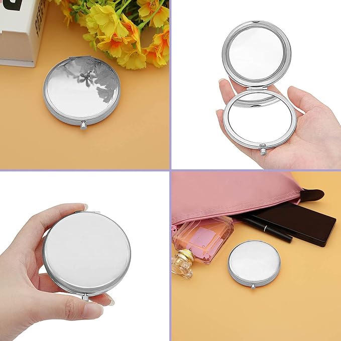 18th Birthday Gift for 18 Years Old Girls, Happy 18th Birthday Gift for Sister Niece Daughter Bestie, Folding Makeup Mirror for Her, Present Idea for Girls Turning 18 Years Old, 18th Bday Gift for Her