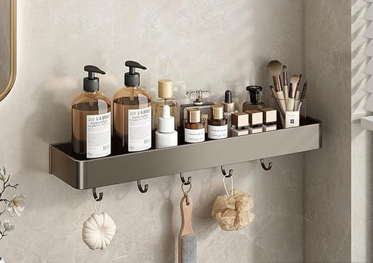 Bathroom Shelf, Washstand, Toilet, Toilet, Balcony Storage, Single Floor 50cm with Hook