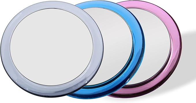 Zadro 5X Two-Sided Acrylic Compact Mirror, 4-Inch, Clear, (Z45X)
