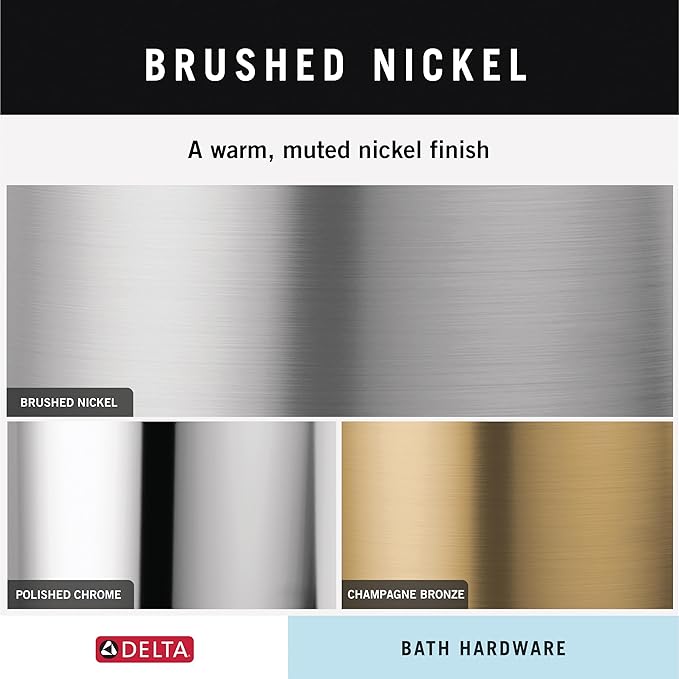 Delta Faucet Porter 18 inch Towel Bar, SpotShield Brushed Nickel , Bathroom Accessories, PTR18-BN