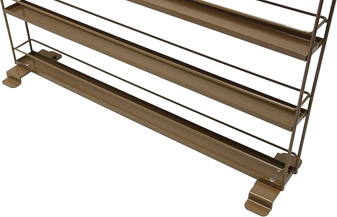 FixtureDisplays® Copper Metal Nail Polish Wall Mount Countertop Organizer Display Rack Essential Oil Rack 16034-COPPER