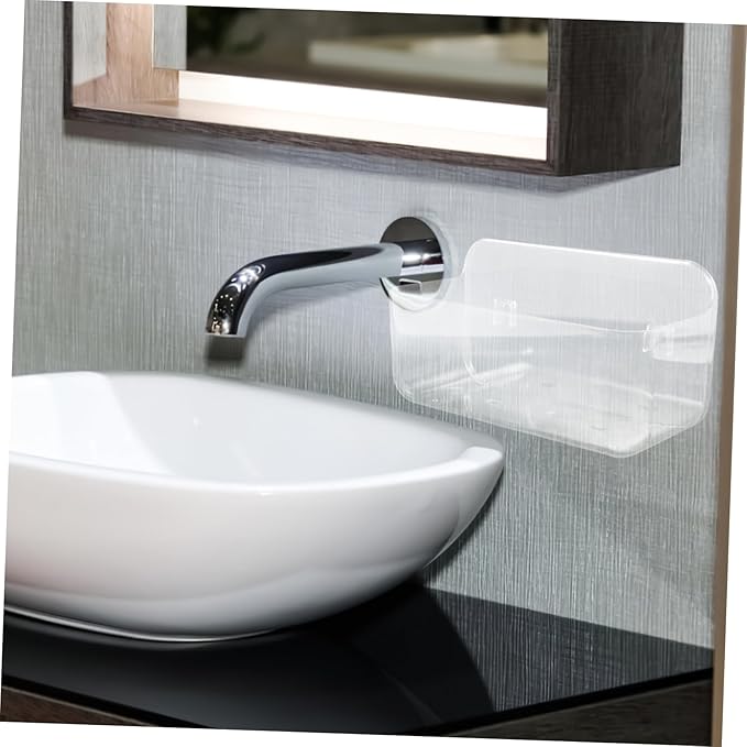 1pc Wall Mounted Storage Rack Punch Bathroom and Kitchen Organizer Wall Shelf for Bathroom Sundries Easy Installation Design for Tidy Spaces