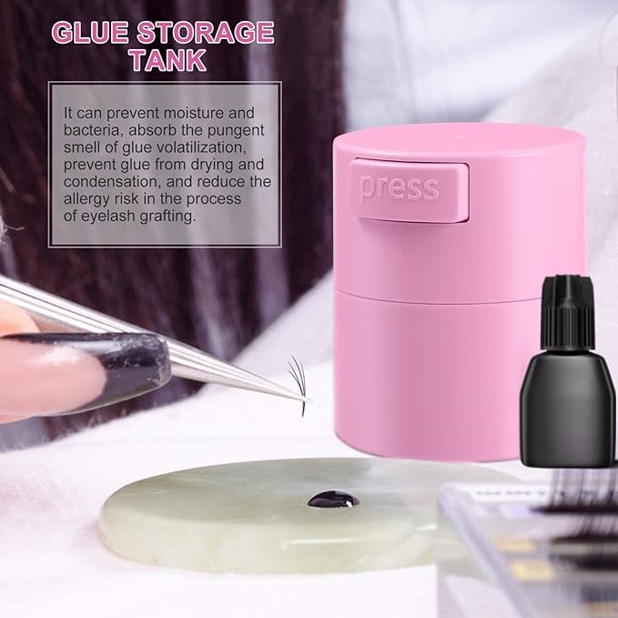 Storage Container Organizer for Sealed Case with Pressing Bottle Mouth Lightweight and Compact Design Pink