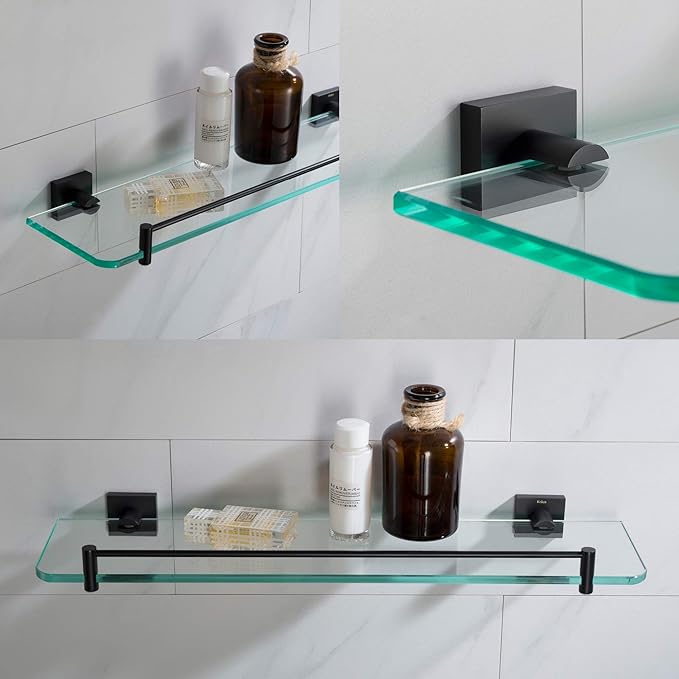 Kraus Ventus Bathroom Shelf, Matte Black Finish, KEA-17745MB
