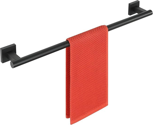 Alise Bathroom Towel Bar, 24 Inch Towel Racks for Bathroom, SUS304 Stainless Steel Hand Towel Holder Heavy Duty Towel Rack Wall Mounted Matte Black Towel Bar