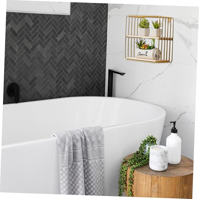Amosfun Toilet Storage Rack Punch-Free Bathroom Shelf Waterproof Wall-Mounted Organizer for Toilet Kitchen and Bedroom Space-Saving Household Storage Solution