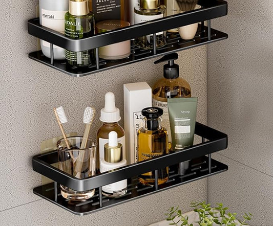 Storage Shelves, Bathroom Vanity Storage, Double Thickened-Patch Square Basket