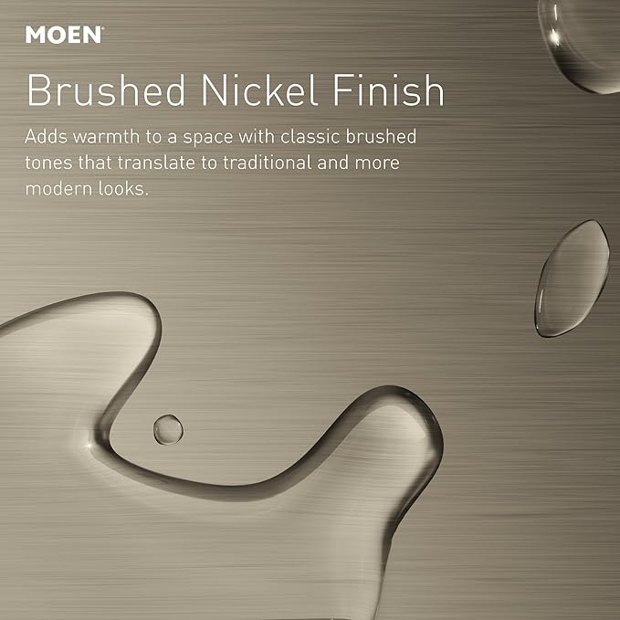 Moen YB0424BN Align 24-Inch Modern Single Towel Bar for Bathroom or Kitchen, Brushed Nickel
