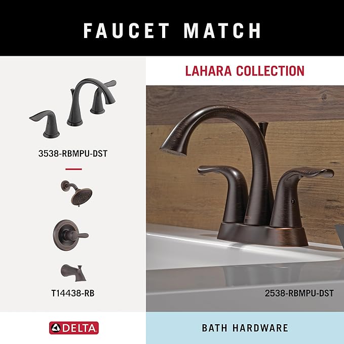 Delta Faucet 73824-RB Lahara Towel Bar, 24", SpotShield Venetian Bronze