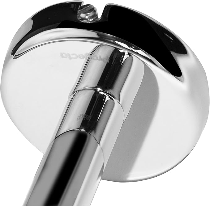 HELVEX Deco Collection Small Towel Bar Bathroom Accessory, Bathroom Towel Holder Bathroom Hardware, Polished Chrome Finish UDC-09-PC