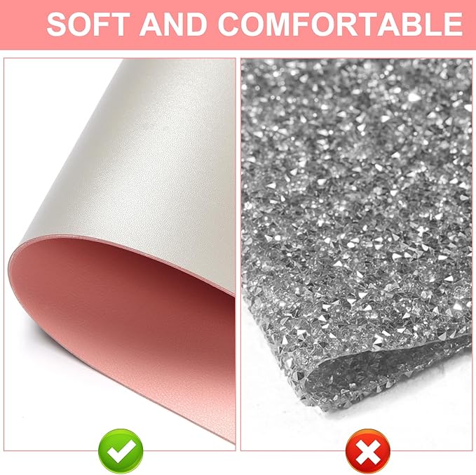 Makeup Mat for Vanity - Waterproof | Oil-Proof | Dust-Resistant | Soft and Comfortable Desk Protection, Ideal for Makeup Tables and Workbenches (15.7"X23.6", Pink)
