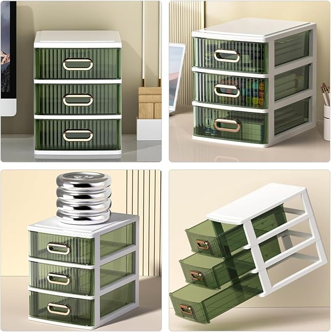Multi-function Desk Organizer Drawer Type Storage Box for Cosmetics and Stationery Desktop Storage Organizer for Office Bedroom and Bathroom Clean