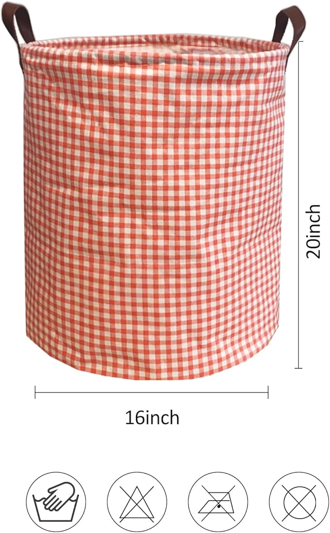 Collapsible Laundry Basket in Bedroom Waterproof Laundry Hamper in Bathroom Large Laundry Bag in College Dormitory Cloakroom Livingroom Nursery Toy Bin (Laundry Baskets-Bathroom-017)
