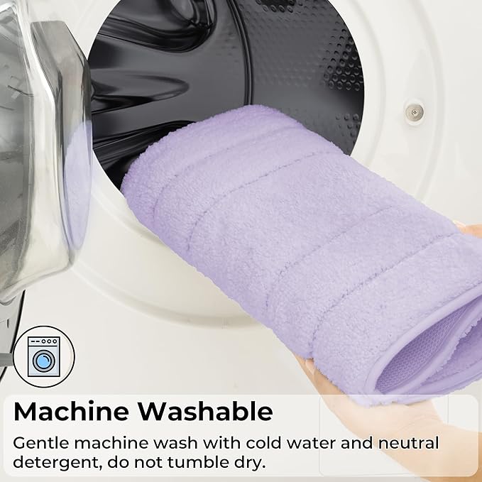 GRANNY SAYS Bathroom Rugs and Mats, 16" x 24" Non-Slip Bath Mat for Bathroom, Super Soft Absorbent Microfiber Bath Rug, Machine Washable and Dry, Small Lavender Rug for Shower, Tub and Bath Floor
