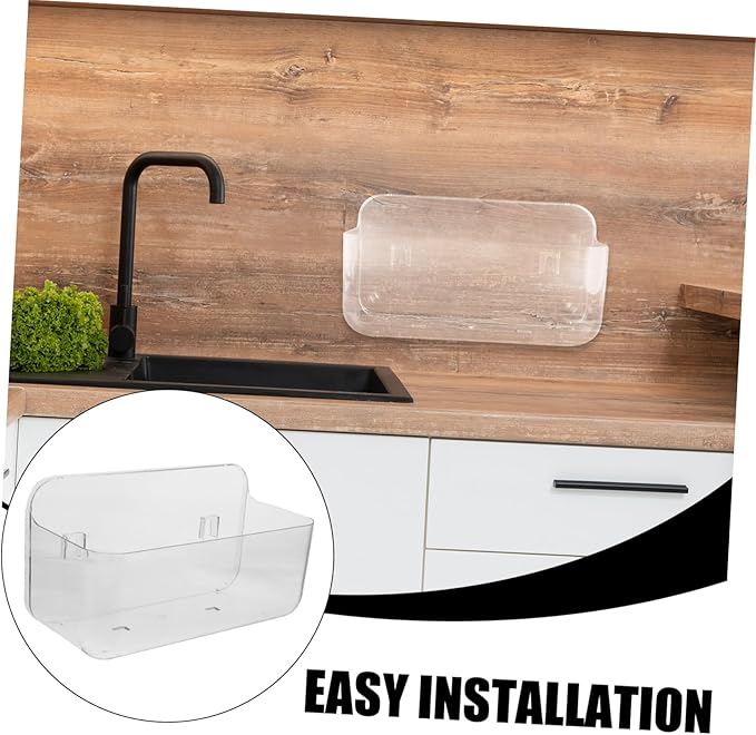 Healifty 1Pc Punch Wall Mounted Bathroom Organizer Rack Home Storage Shelf for Toiletries Sundries Easy Installation Multi Functional Design for Bathroom Kitchen