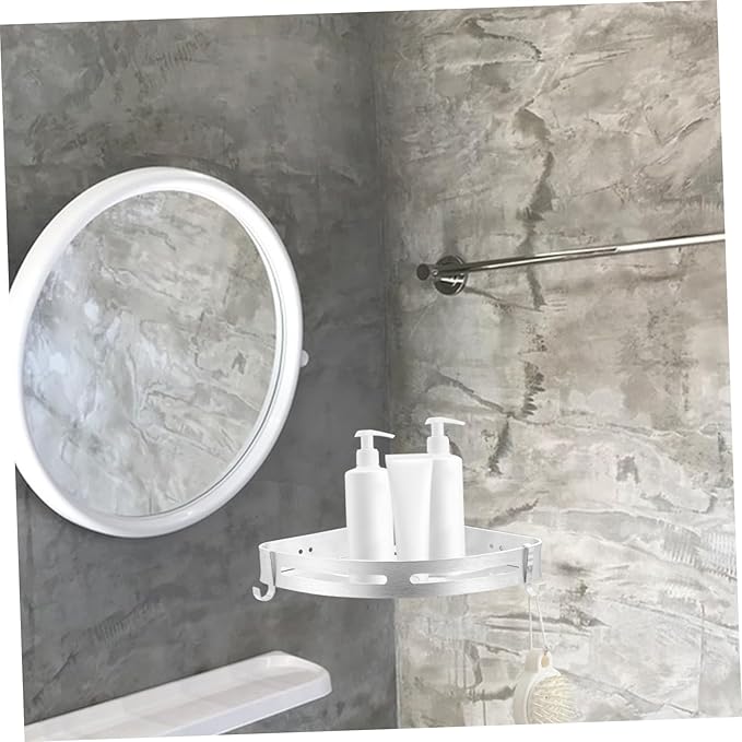 MAGICLULU Wall-Mounted Storage Rack Space Aluminum Shelf for Bathroom and Kitchen Easy to Install Silver Finish for Organizing Toiletries and Towels
