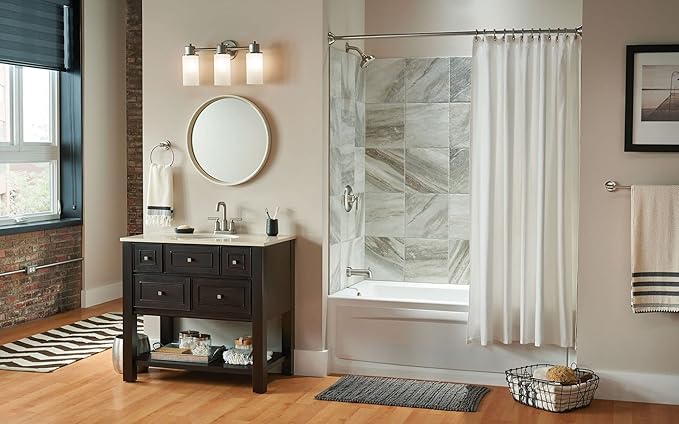 Moen DN0786BN Iso Bathroom Hand Towel Ring, Brushed Nickel (Pack of 3)