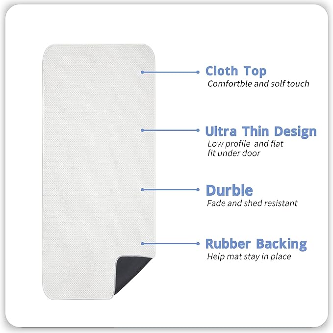 Bath Mat,Ultra Thin Bathroom Runner Rugs,Large Bath Mats for Bathroom,Quick Dry,Non-Slip,Machine Washable,Low Pile,Bath Rug,Shower Outside,Sink,Home Decor Accessories.Cream,3'x6'(36x72inch)