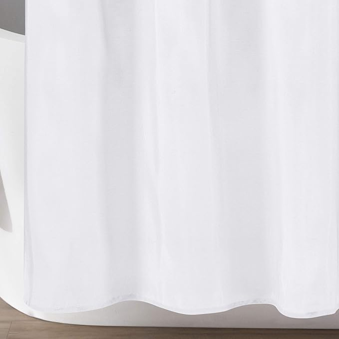 Lush Decor Lillian Shower Curtain, White, 72" x 72\