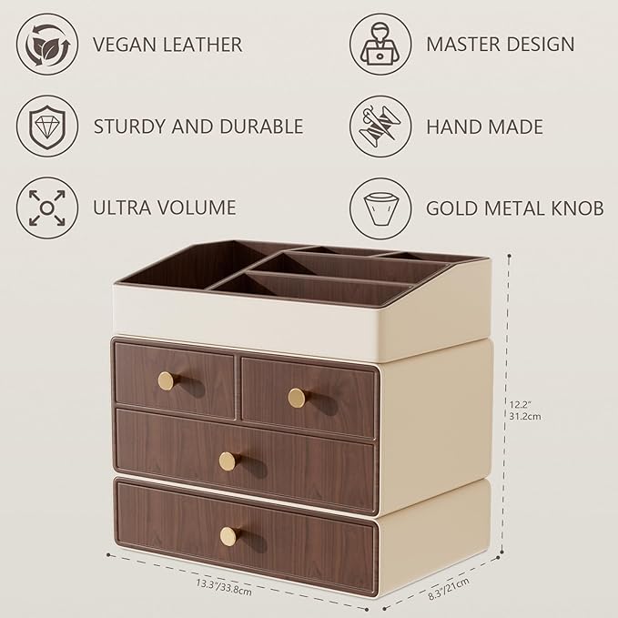 LADSTAG Vanity Organizer,Make up Organizers for Vanity,Skin Care Organizer,Makeup Organizer for Vanity,Makeup Storage,Vanity Organizers for Bedroom/Bathroom,Birthday Gifts for Women,Gifts for Mom