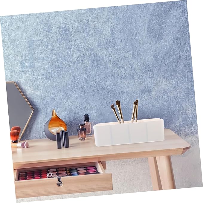 Multi-grid Storage Box Sturdy Bamboo Storage Container Desktop Organizer
