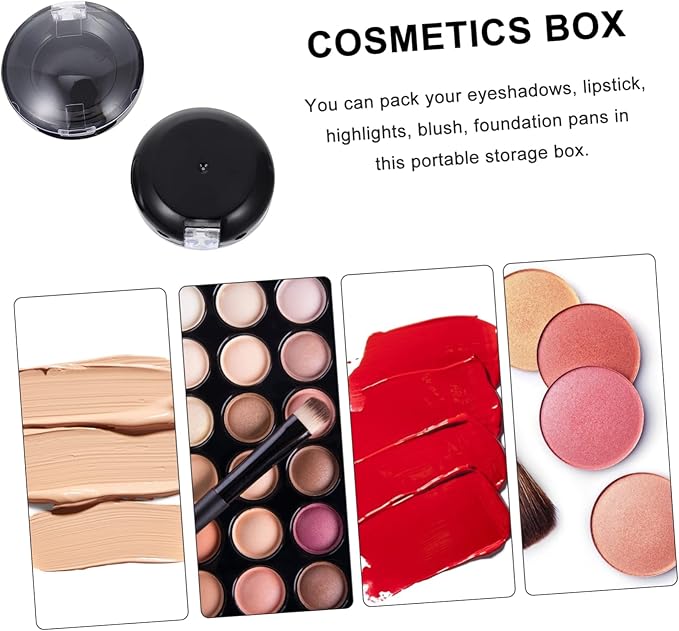 DOITOOL 8pcs Empty Eyeshadow Containers Makeup Sub Package Organizer for Blush and Eyeshadow Storage Compact and Lightweight Design for Travel and Daily Use