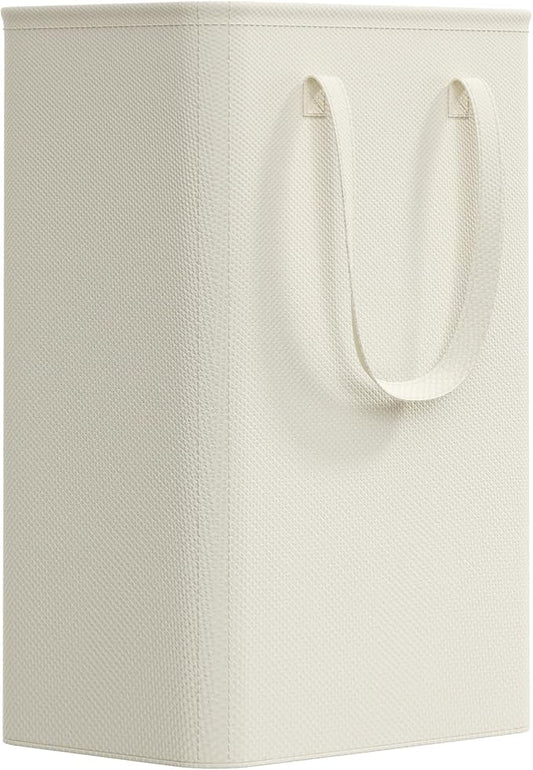 Lifewit Ivory Slim Collapsible Laundry Hamper, 49L