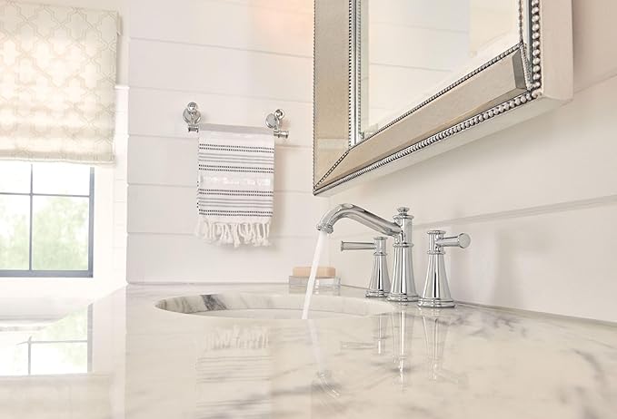 Moen Belfield Chrome 9-Inch Bathroom Hand -Towel Bar, YB6486CH