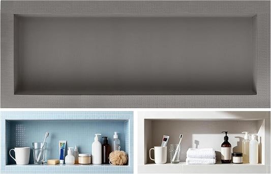 Tile Ready Shower Niche,36"x12" Inner Size,40”x16” Outer Size,Niche for Shower Wall,Waterproof and Ready-to-Tile Recessed Showers Shelf Niches Box for Bathroom Remodel/Storage/Organization,Depth 4”