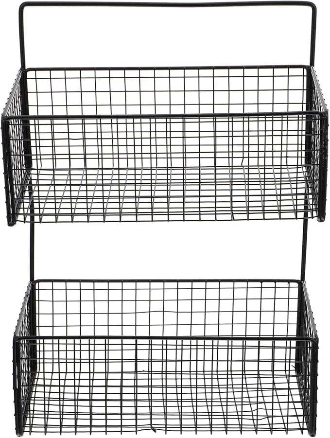 Wall-Mounted Dual Layer Storage Shelf Bathroom Kitchen Organizer Strong Load Capacity Hanging Rack for Wet Environments Convenient Space-Saving Holder