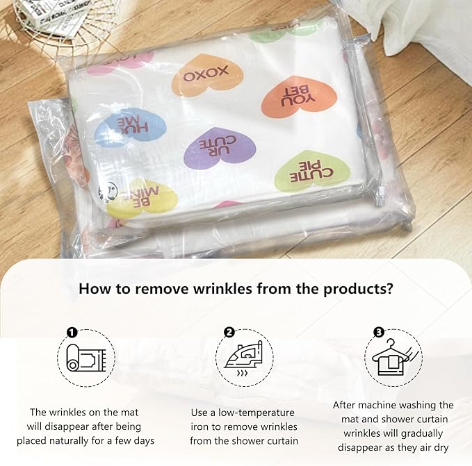 MEHOFOND 4pcs Easter Shower Curtain Sets with Non-Slip Rugs Toilet Lid Cover and Bath Mat Bunny Easter Bathroom Curtain Decor Set with 12 Hooks Waterproof Shower Curtain Set for Bathroom