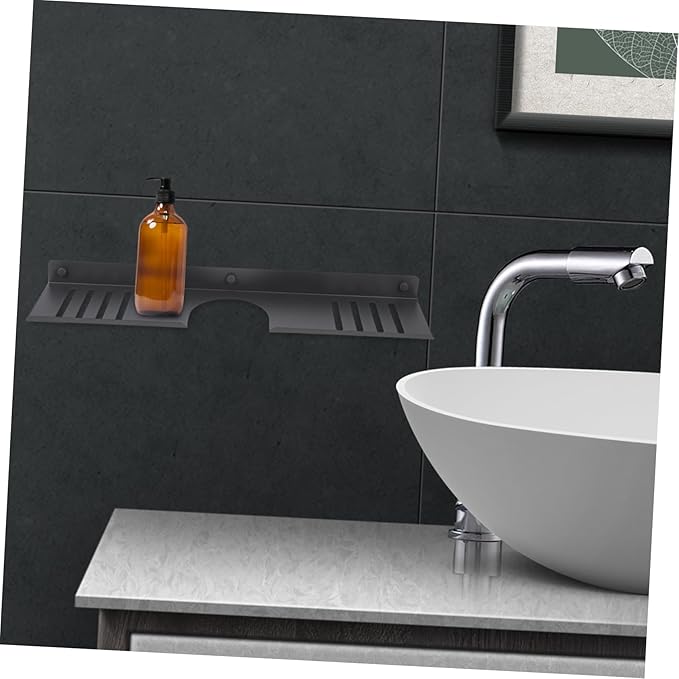 Zerodeko Over Bathroom Sink Organizer No Drill Wall Shelf for Bathroom Kitchen Sink Storage Multifunctional Design for Clutter Space Stylish Modern Look Shaped