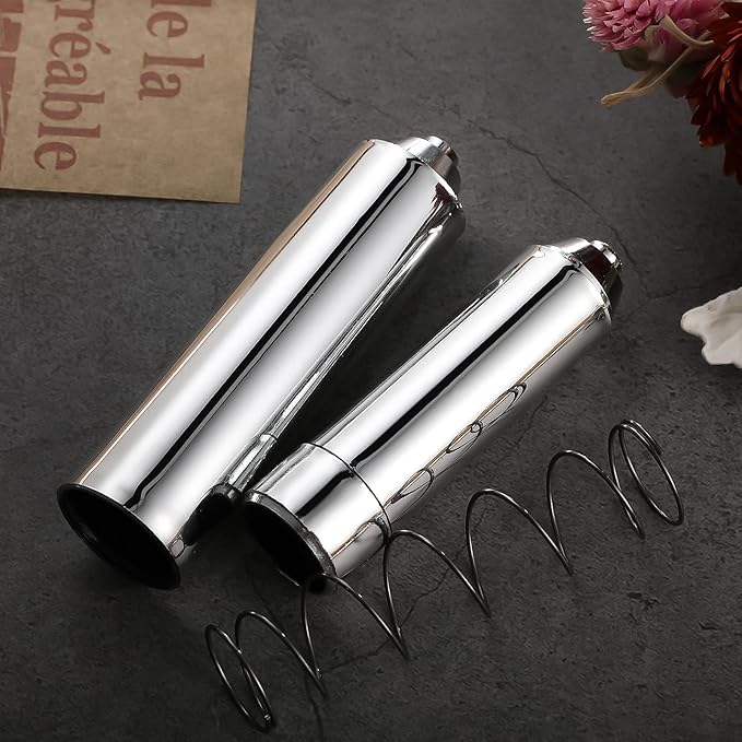 Shappy 2 Pcs Universal Toilet Paper Holder Replacement Rod Spring Loaded Plastic Retractable Paper Replacement Rod Toilet Tissue Roll Holder Insert for Bathroom Home Fixture Accessories (Silver)