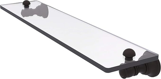 Allied Brass CL-1-22 Carolina Collection 22 Inch Glass Shelf, Oil Rubbed Bronze