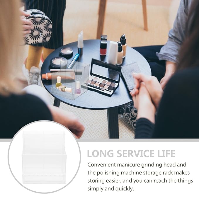 FOMIYES 1pc13 Holes Polish Lipstick Shop Stand Display Storage Dropper Oils Practical Polishes Supplies Plastic Proof Container Professional White As Tools Art Manicure Essential