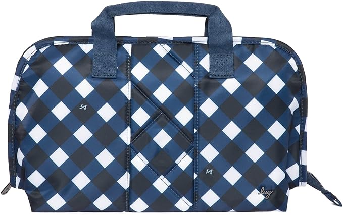 Flash SE Cosmetic Case, GINGHAM NAVY