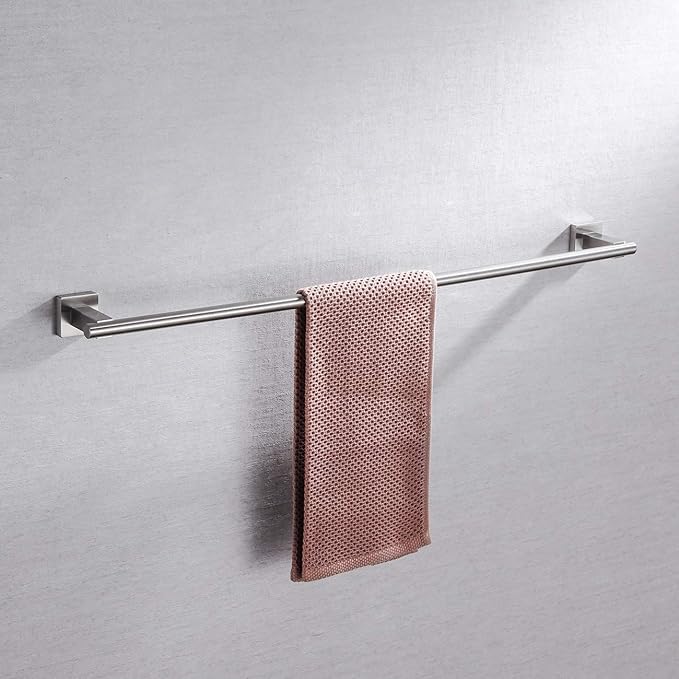 Miyili 30-Inch Towel Bar SUS 304 Stainless Steel Towel Holder Rack for Bathroom Wall Mount Brushed Finish, A02N75A