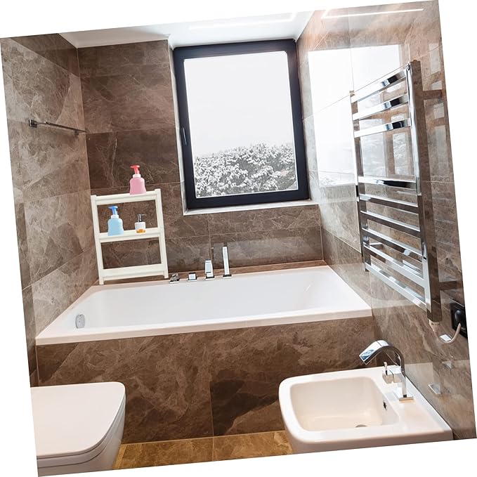 GLEAVI Multilayer Plastic Storage Rack Heavy-Duty Corner Shelf for Bathroom and Bedroom Sturdy Plastic Organizer for Home Use