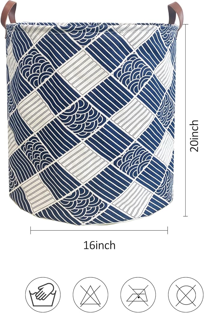Collapsible Laundry Basket in Bedroom Waterproof Laundry Hamper in Bathroom Large Laundry Bag in College Dormitory Cloakroom Livingroom Nursery Toy Bin (Laundry Hamper-Bathroom-001)