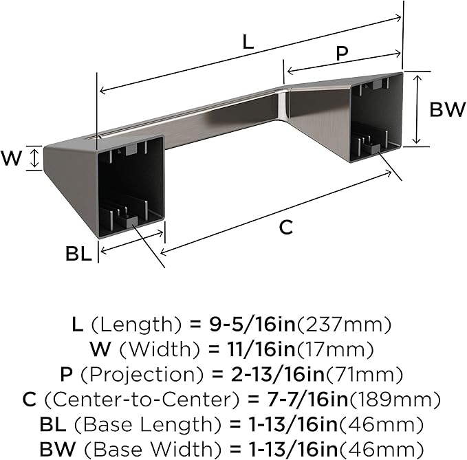 Amerock BH36001G10 | Brushed Nickel Pivoting Double Post Toilet Paper Holder | 9-5/16 in. (237 mm) Toilet Tissue Holder | Blackrock | Bath Tissue Holder | Bathroom Hardware | Bath Accessories