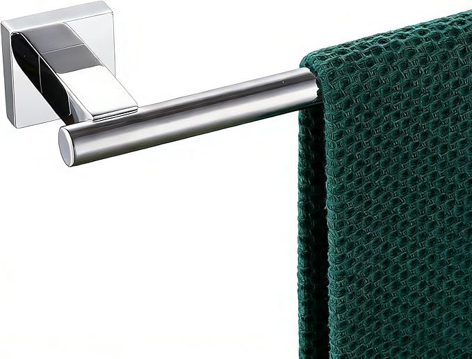 Miyili Bathroom Single Towel Bar 24-Inch Stainless Steel Towel Rack Bath Towel Hanger Wall Mount Polished Finish, A02C60A