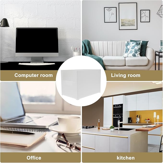 SHINEOFI Box Storage Box Jewelry Holders Kitchen Utensil Holder Desktop Stand Makeup Drawers Rubber Mallet Storage Bins Stacking Desktop Container Makeup Stand Plastic Cosmetic White